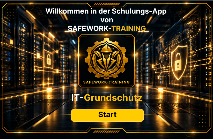 Willkommen und Einstieg – SAFEWORK Figma-Prototyp
