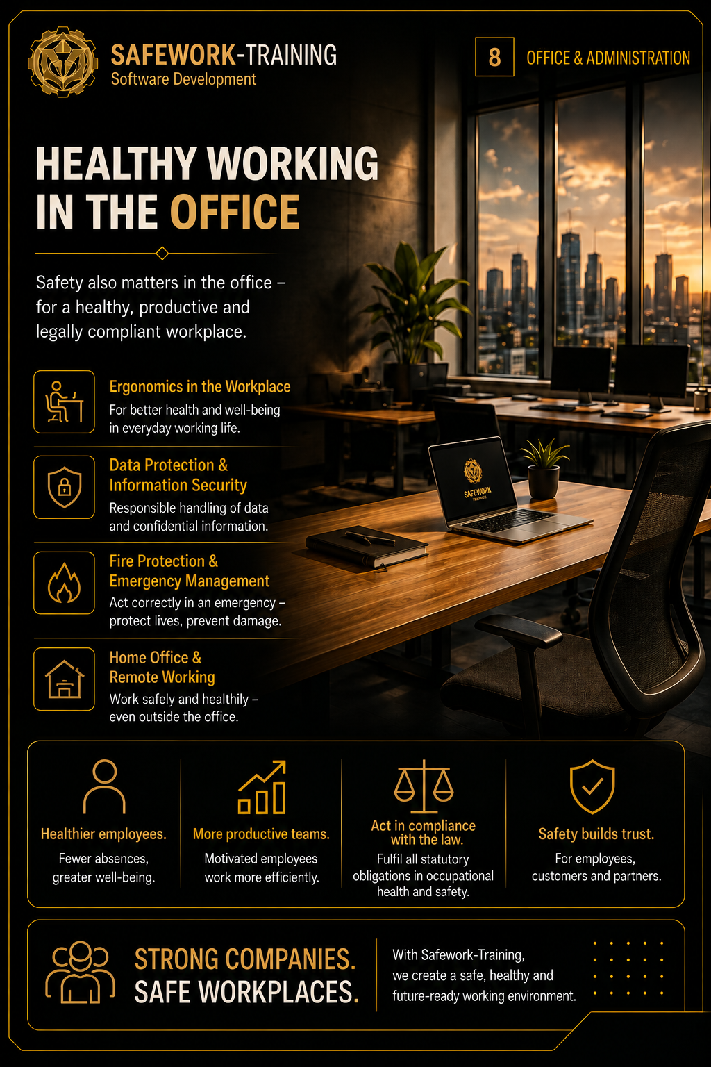 SAFEWORK Training – Healthy office work