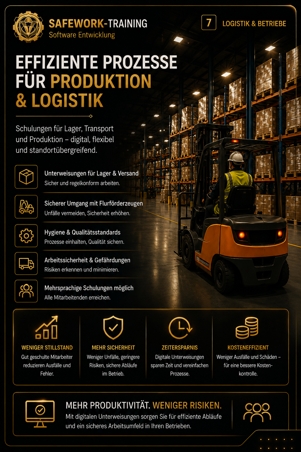 SAFEWORK Training – Produktion und Logistik
